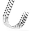 com-four® 12 x Butcher Hooks in S Shape - Chrome-Plated