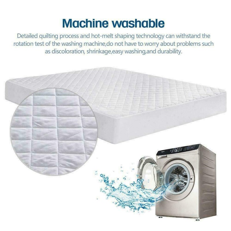 Water Proof Microfiber Mattress Protector Hotel Quality Anti Dustmite, Absorbent,