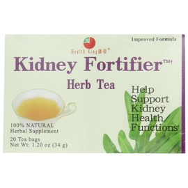 Health King Kidney Fortifier Herb Tea, Teabags, 20-Count Box (Pack of 4)