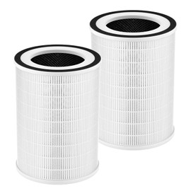 2 Pack True HEPA KILO Filter For Afloia KILO, KILOPRO, KILOPLUS, MIRO, MIRO PRO and for MORENTO MR-Kilo, Kalo Air Purifier, 3-Stage Filtration for Home Bedroom Large Room Dust Odor Pollen Smoke
