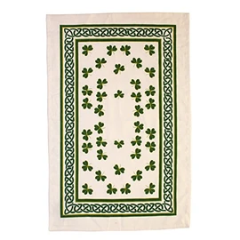 Celtic Shamrocks Cotton Tea Towel