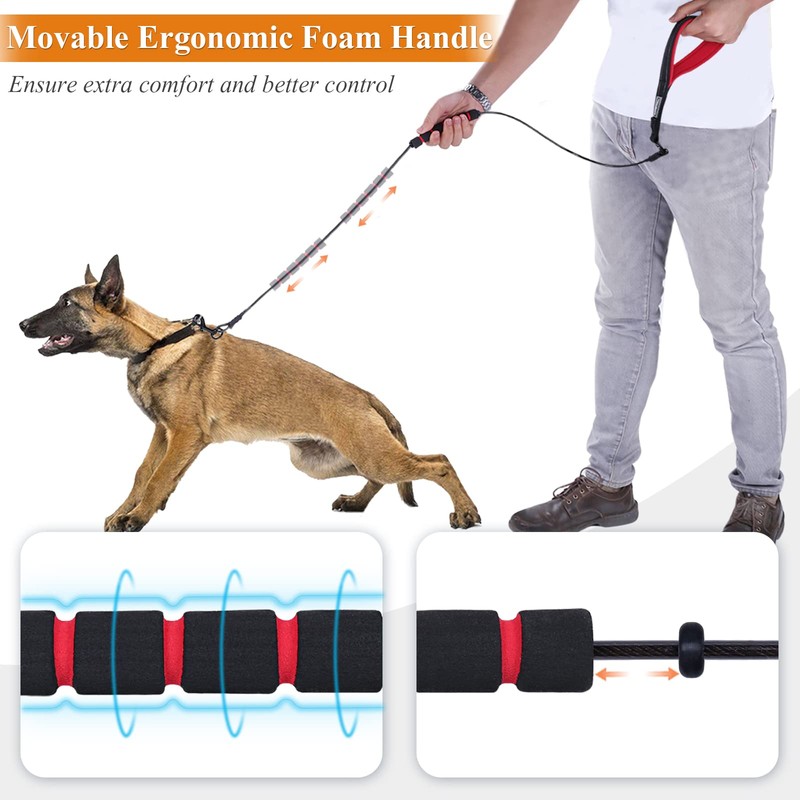 VIVAGLORY Chew Proof Dog Leash Toughbite Non Chewable Dog Leash