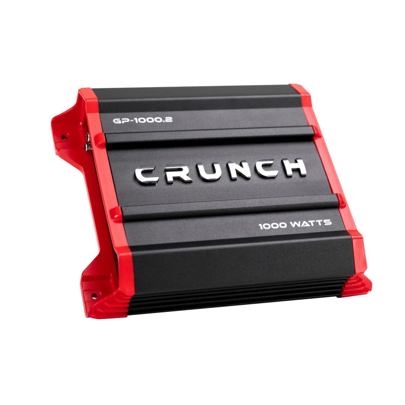 Crunch GP-1000.2 1000W 2-Channel Amplifier & BC4R 4-Gauge Wiring Kit