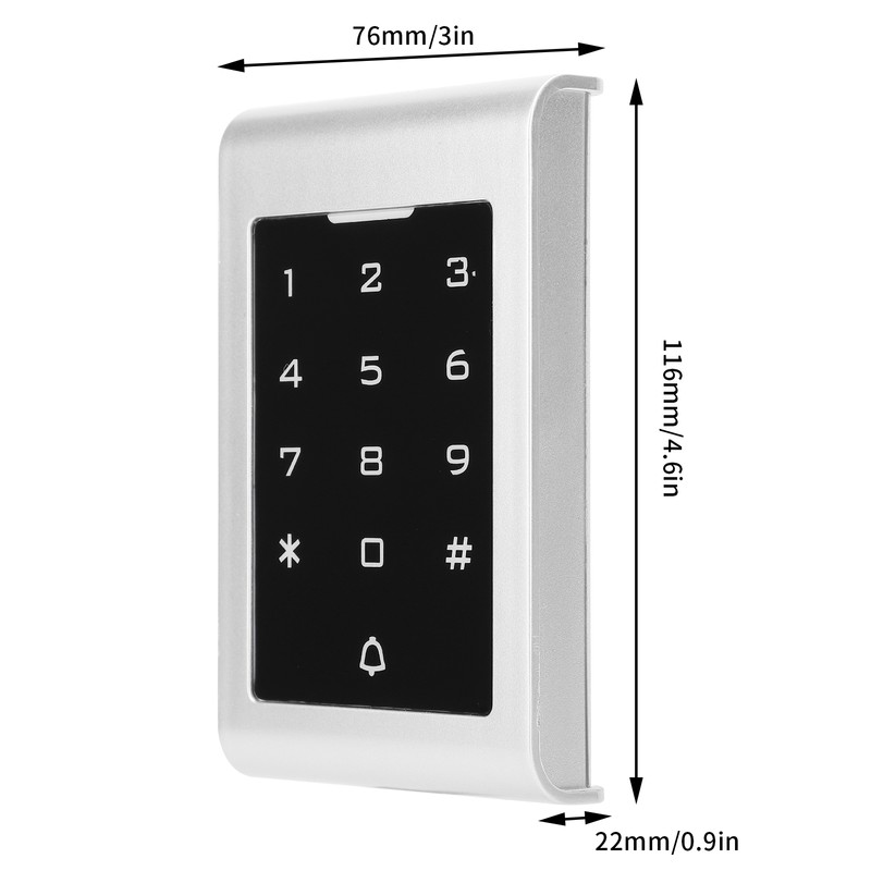 Touch Door Keypad 125KHz Password Card Lock Wiegand26/34 Access Control