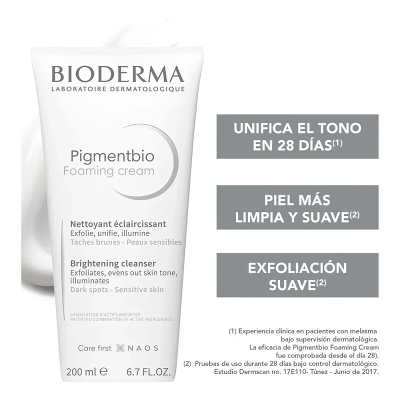 Bioderma Pigmentbio Foaming Cream Limpiador 200 Ml Manchas