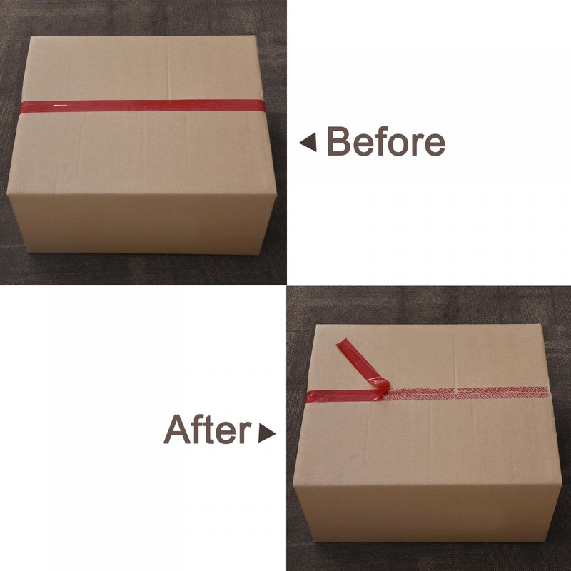 sourcing map Transfer Tamper Evident Security Packaging Packing Tape, 9/16
