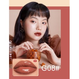 INTO YOU SYRUP Lip Gloss Hydrating Lip Glow Oil Plumping Lip Tint Moisturizing Liquid Lip Balm Non-Stick Glitter Shine Lip Glossy Lipstick (LIP-G08)