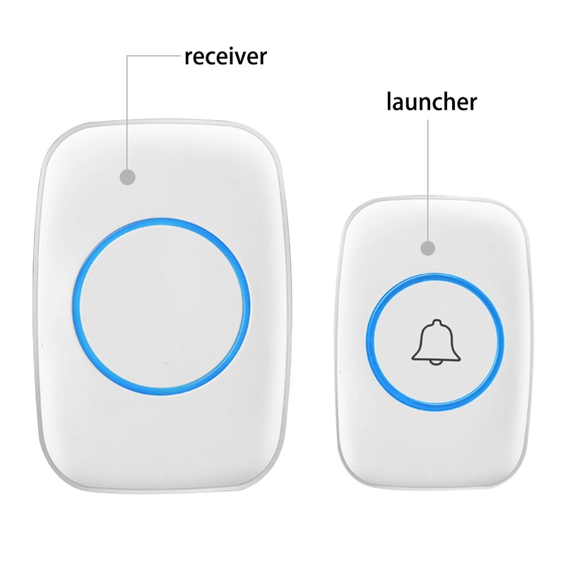 Wireless Doorbell Waterproof Wireless Chime Door Chime with 3 Volume