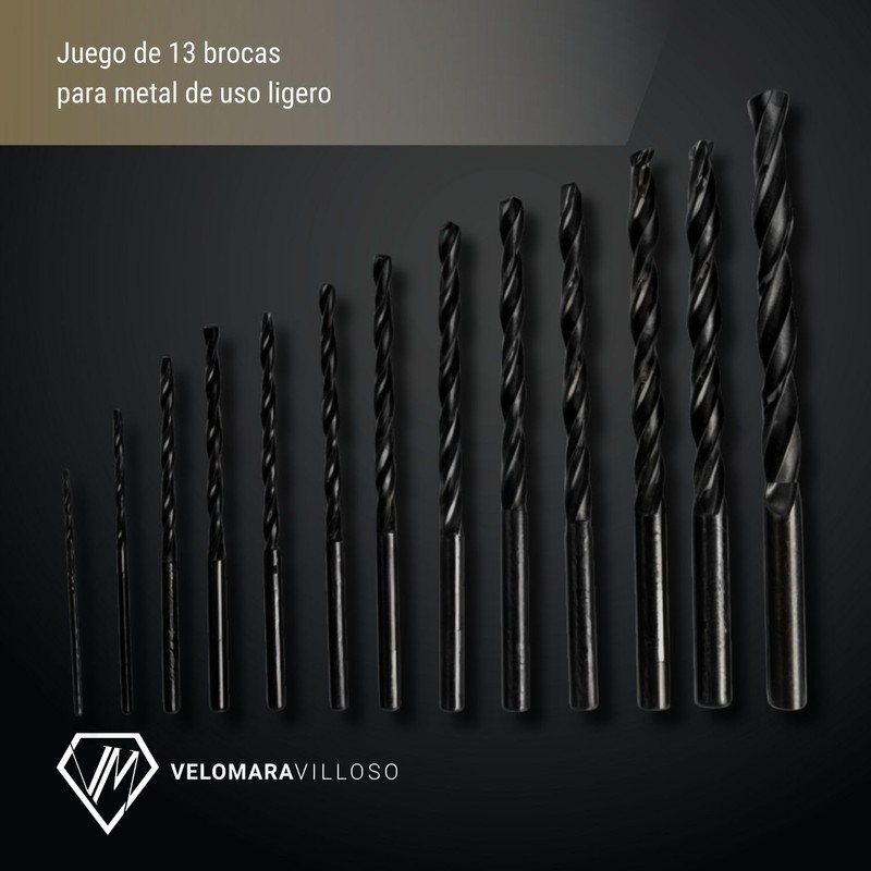 LION TOOLS Juego De 13 Brocas Para Metal Con Estuche