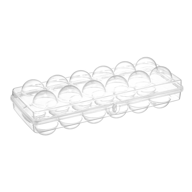 Portable 12 EGG TRAY -Egg Holder Egg Container, Lid Prevents