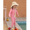 weVSwe Baby Girls Swimming Costume UPF 50+ Long Sleeve Toddler