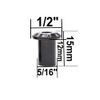 binifiMux 10-Pack M6 x 40mm Black Socket Cap Screws Barrel