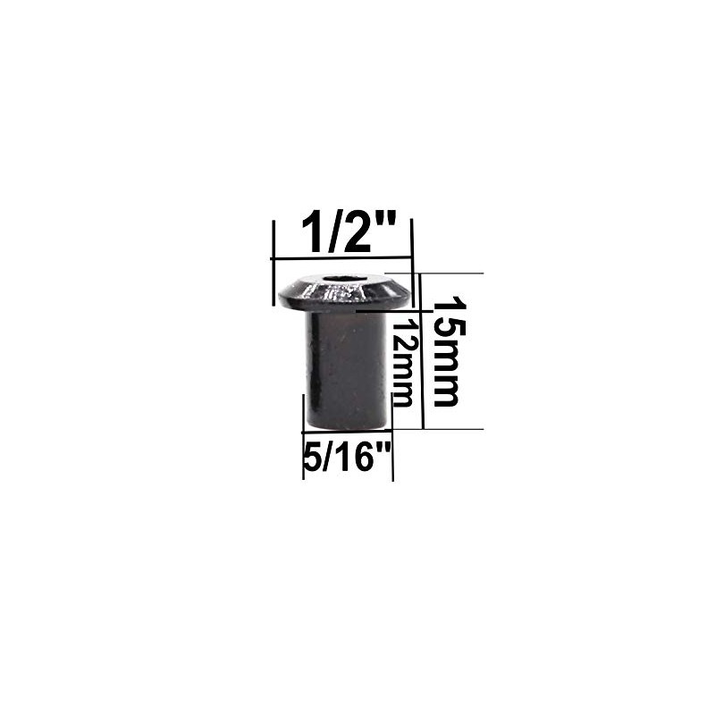 binifiMux 10-Pack M6 x 40mm Black Socket Cap Screws Barrel