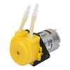 DC12V Yellow Micro Water Liquid Peristaltic Pump For Aquarium Lab