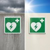 Defibrillator - Emergency and Safety Sign Aluminium Metal 3 mm