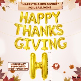 Happy Thankgiving Foil Balloons