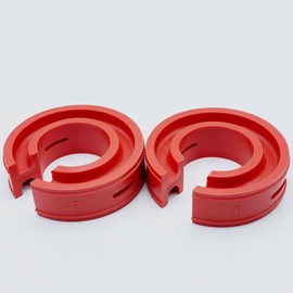 LEXOR Universal Suspension Spring Rubber Spacer Rubber Suspension Shock Absorber Shock Absorber Height Adjustment Height Up Low Down Down Suspension 0.5 inch (12 mm) Set of 2