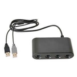 TTX Tech GameCube Compatible 4 Port Controller Adapter for Wii U and Switch