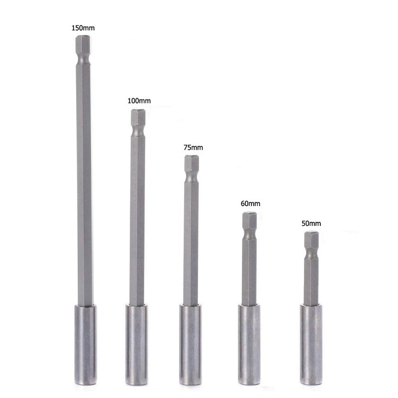 10-Pieces Magnetic Bit Holder Extension, 1/4 inch Hex Shank Heavy