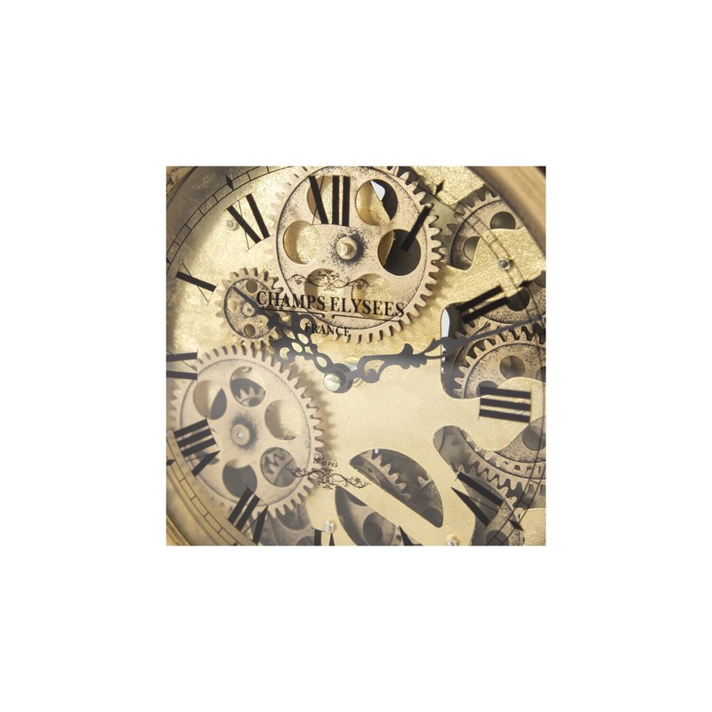 Yosemite Home Decor Brass Gears Table Top Clock
