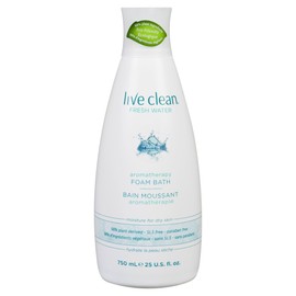 Live Clean Fresh Water Aromatherapy Foam Bath, 750 ml