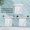 30cm Shower Caddy Wall Mount Organizer with Towel Hanger Easy