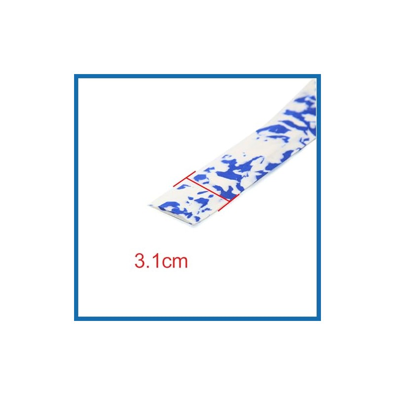 A ABSOPRO 2 Pcs Blue White Anti Slip Handlebar Tape