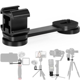 Cold Shoe Holder 1/4 Cold Shoe Extension Hot Shoe Adapter Hot Shoe Mount Camera Shoe Mount Triple Hot Shoe Adapter ChromLives 1/4 Inch Screw Adapter Compatible with DJI OM4/Osmo Zhiyun