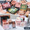 TUZAZO 2 Pack Acrylic Eyeshadow Palette Makeup Organizer - 7-Section