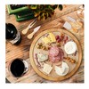 Lazy Susan Cheese Board with Cutlery Premium Bamboo Turntable Charcuterie