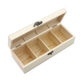 Wooden Index Box with Lid, A8 Card Storage Box, Wooden Flashcard Box, Vocabulary Box for Office, Schools and Home