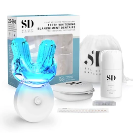 Spa-Dent Whitening Kit – Dental Office Technology – Made in Canada with Advanced Dental Grade Xyliprox Gel (LED Blue Light Activated Kit)