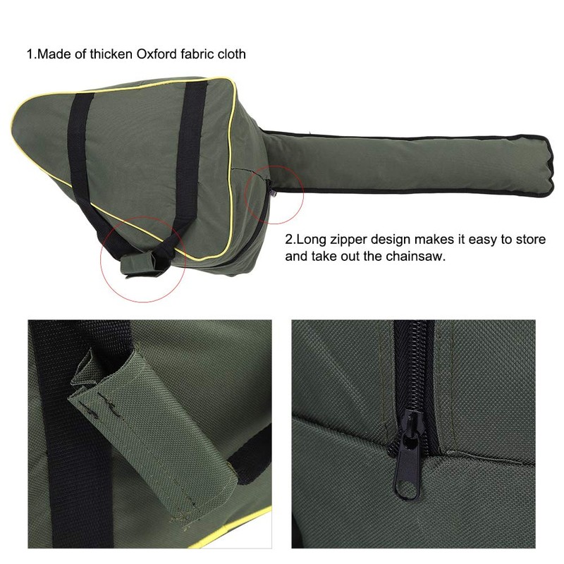 Chainsaw Carrying Bag, Long Zipper Design Chainsaw Case Bag 36.22