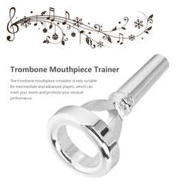 Tuba Mouthpiece, Classic Sousaphone Mouthpiece, Silver Plated, Music Practice Standard for Intermediate and Intermediate Players for Musical Performances
