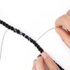 GOLD OR SILVER STRETCHY METALLIC CORD STRING BRAIDING HAIR ACCESSORIES
