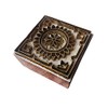 Royal Kraft Indian Print Stamp Brass Square Shapes Wooden Clay