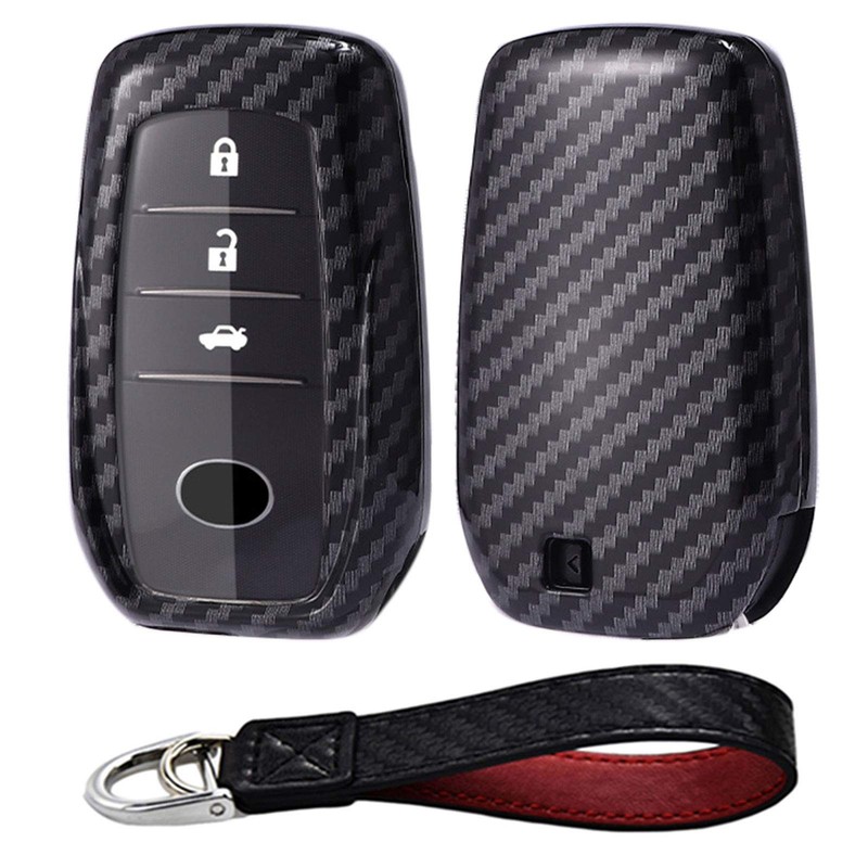 Kwak's Car Key Cover PC Key Case Carbon Fibre Pattern