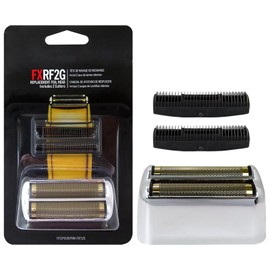 HaeKap Latest Version Shaver Replacement Foil and Cutters for Ba-Byliss PRO Barberology Double FXFS2 (Silver)