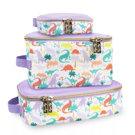 Itzy Ritzy Pack Like A Boss 3 Packing Travel Organizer Cubes Darling Dinos