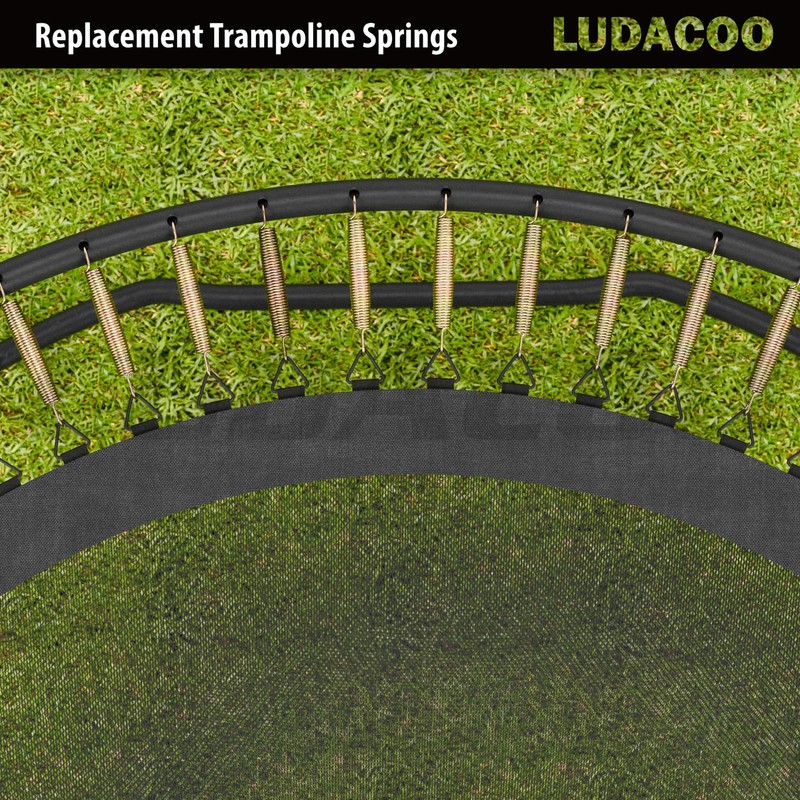 LUDACOO 3.5"-8.5" Trampoline Springs, Heavy Duty Stainless Steel Trampoline Accessories