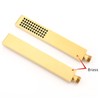 Asyas Square Solid Brass Hand Held Shower Head (Gold)