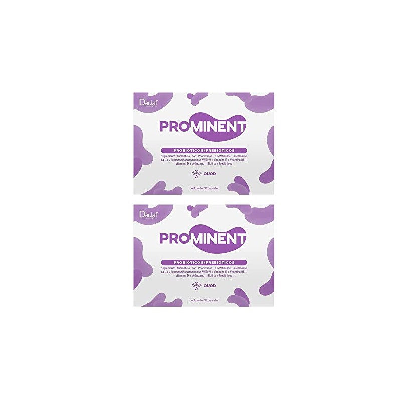 PROMINENT QUOD Probióticos Prebióticos con Vitaminas para Mujer Microbiota Absorción