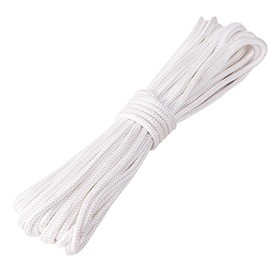 10M x 4mm Heavy Duty White Nylon Braided Wire - No Rust Picture Hanging Cord for Canvas Decor, Mirrors, Frames, Paintings & Parasols