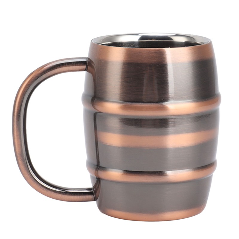 Stainless Steel Beer Mug Double Layer Insulation Multipurpose Safe Ergonomic