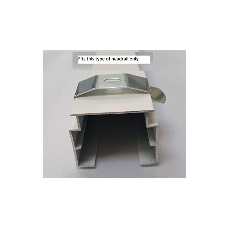 Vertical Blind Clear Valance Clip Bracket - PKG of 20