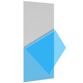 6061 T651 Aluminum Sheet Metal 6 x 12 x 5/32(0.16) Inch Flat Plain Aluminum Plate Covered with Protective Film, Heat Treatable Rectangle 4MM Thick Aluminum Metal Plate for Industrial