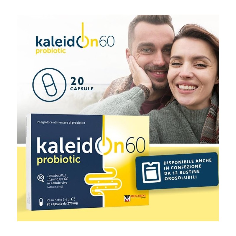 KaleidOn 60 probiotic capsule - Integratore alimentare a base di