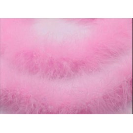 Feather Paradise 10 Yards Long 76g  Pink Turkey Feather Marabou Boa Wedding Party Scarf