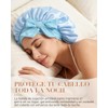Gorro de Seda para Dormir, Gorro de Pelo Rizado de