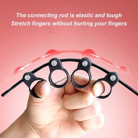 Surebuy Guitar Finger Exerciser, Portable Finger Exerciser with Adjustable Span Finger Exercise for Bass Guitar, Ukulele, Mandolin, Piano, Banjos